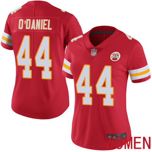 Women Kansas City Chiefs #44 ODaniel Dorian Red Team Color Vapor Untouchable Limited Player Nike NFL Jersey->nfl t-shirts->Sports Accessory